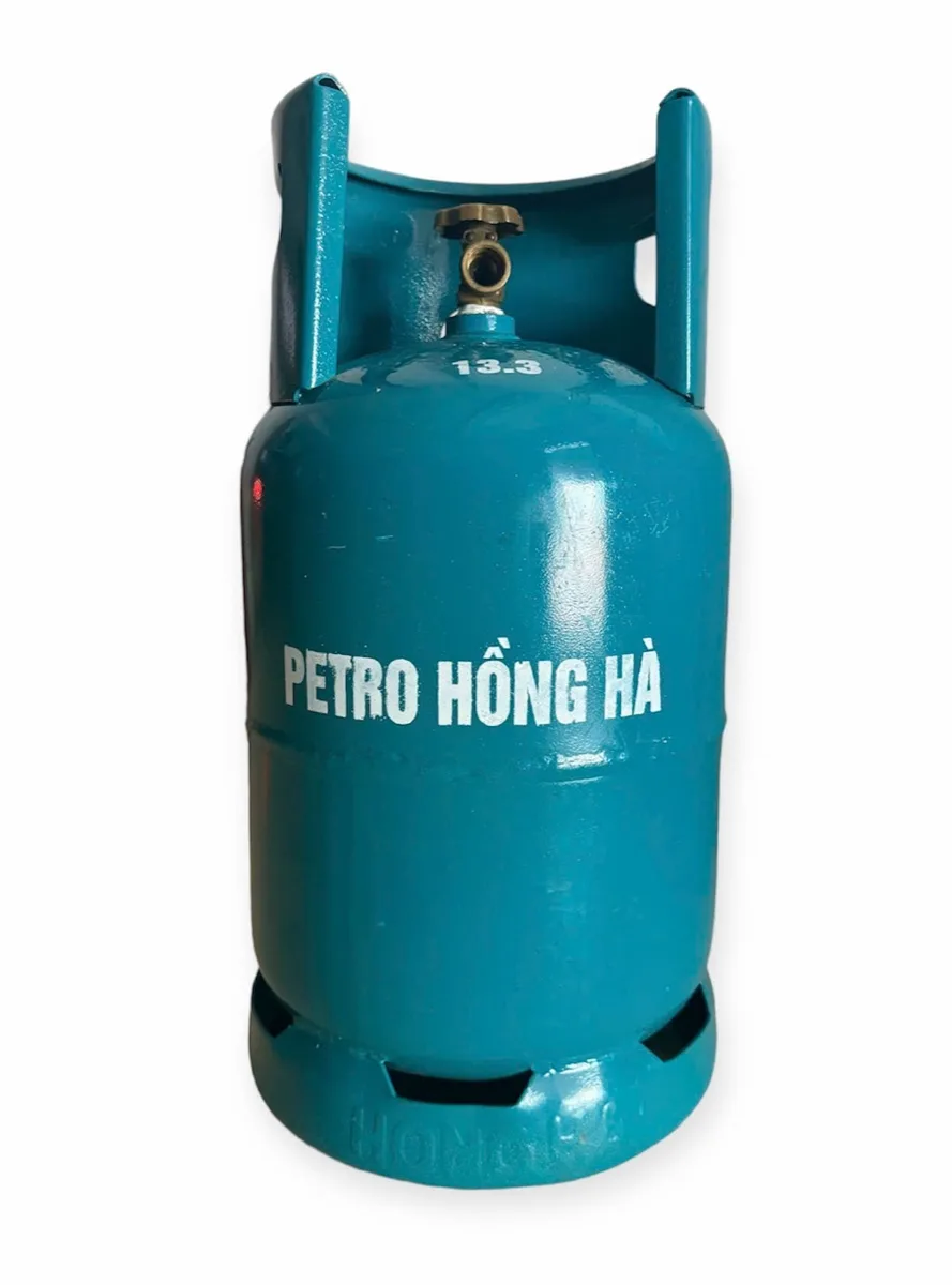 Bình gas Petro Hồng Hà 12kg màu xanh ngọc